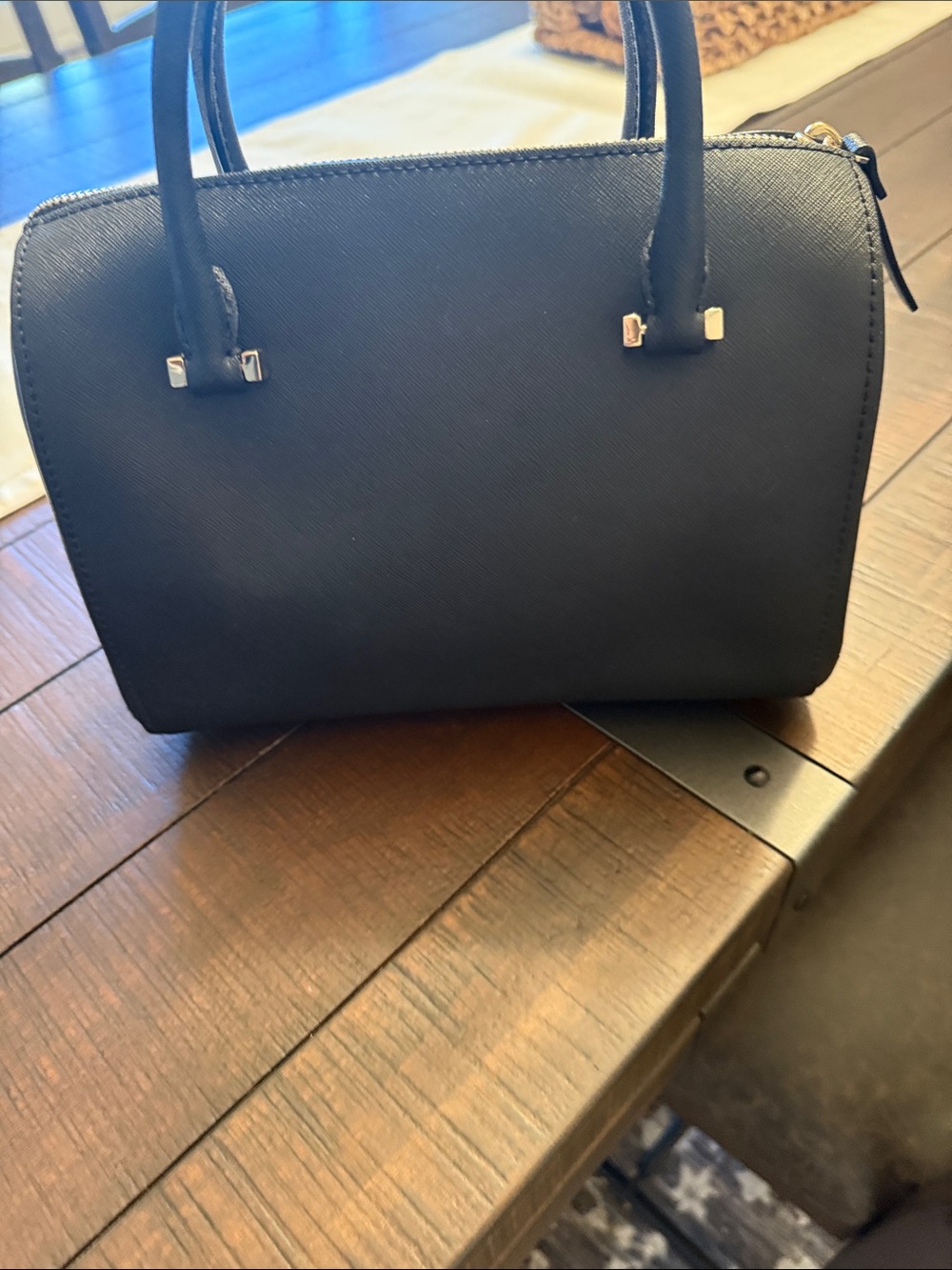 kate spade black laser cut perforated purse with matching wallet - Picture 4 of 7